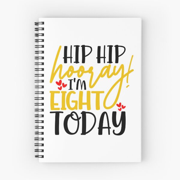 Item preview, Hip hip hooray I’m Eight today designed and sold by purpleblobart.