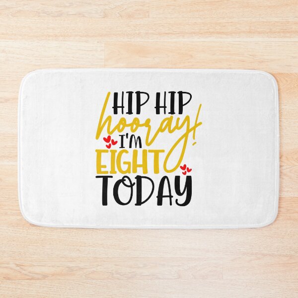 Item preview, Hip hip hooray I’m Eight today designed and sold by purpleblobart.