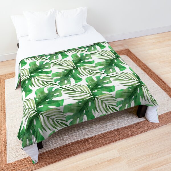 Scandinavian Style Leaves Comforter