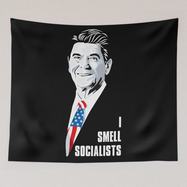 Item preview, Ronald Reagan I Smell Socialists designed and sold by Alema Art.