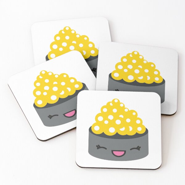 Item preview, kawaii sushi gunkan maki roe fish cute funny rice food japan designed and sold by korakai.