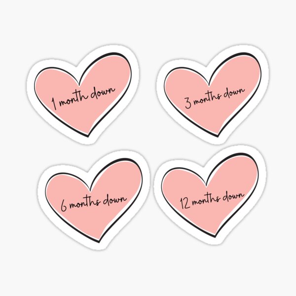 DEPLOYMENT COUNTDOWN HEART PACK Sticker