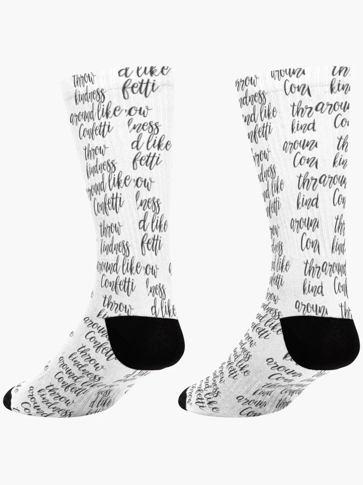 Thumbnail 4 of 5, Socks, Confetti! designed and sold by GraphikNook.