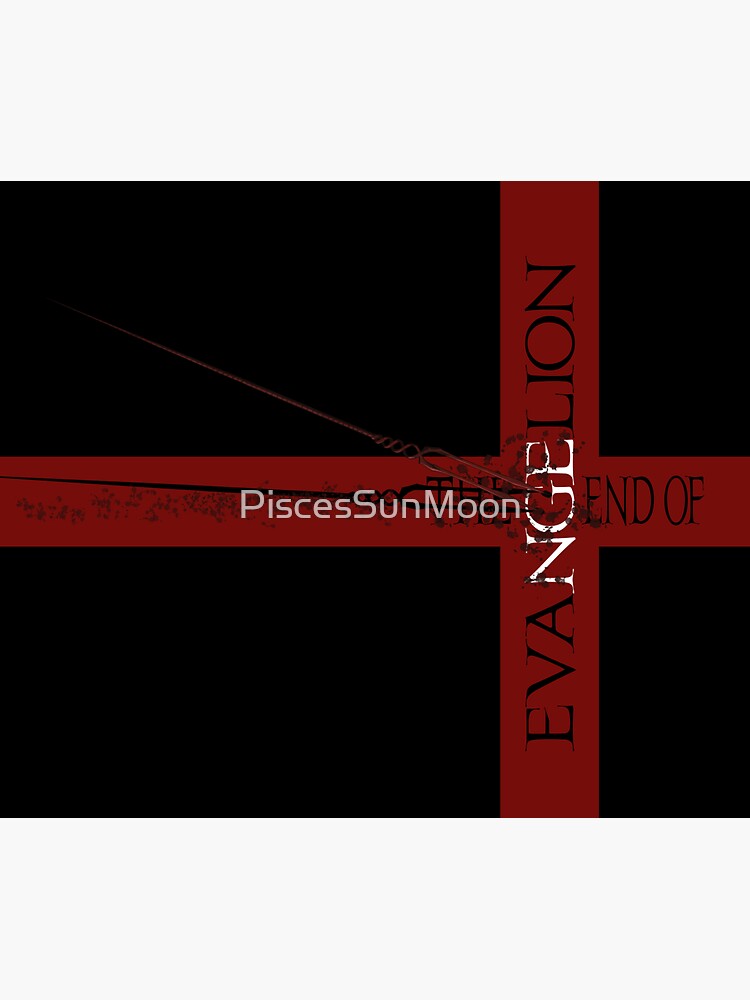"Neon Genesis Evangelion Red Cross Book" Sticker for Sale by