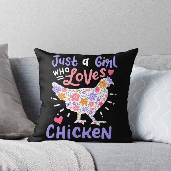 Item preview, Just A Girl Who Loves Chicken designed and sold by 4tomic.