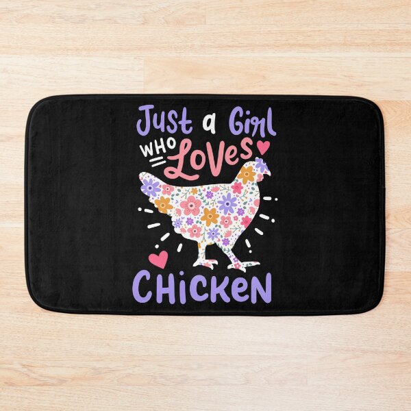 Item preview, Just A Girl Who Loves Chicken designed and sold by 4tomic.