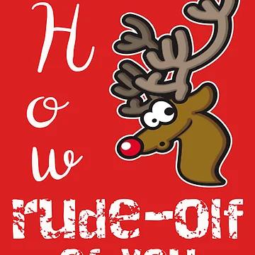 Artwork thumbnail, Reindeer Rude-olf  by SharpThreadZ