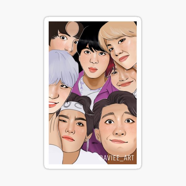 Stickers kpop  Cute stickers, Print stickers, Bts drawings