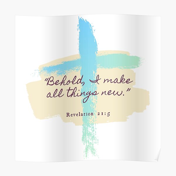 Revelation 21:5 Verse Poster