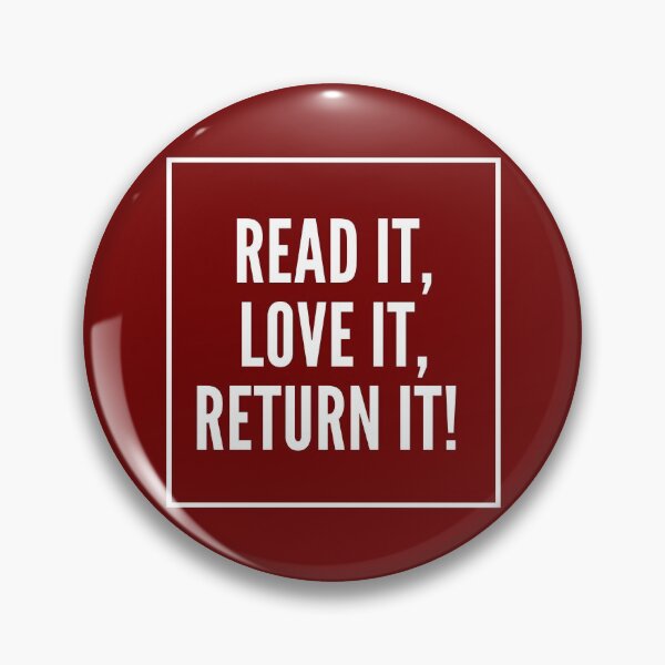 Item preview, Read it love it return it - Funny Library Fan designed and sold by K-icon.