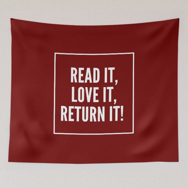 Item preview, Read it love it return it - Funny Library Fan designed and sold by K-icon.
