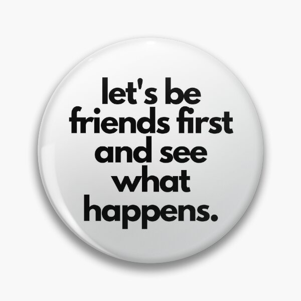 Item preview, Let's Be Friends White Lie Party Quote  designed and sold by luchik-and-co.