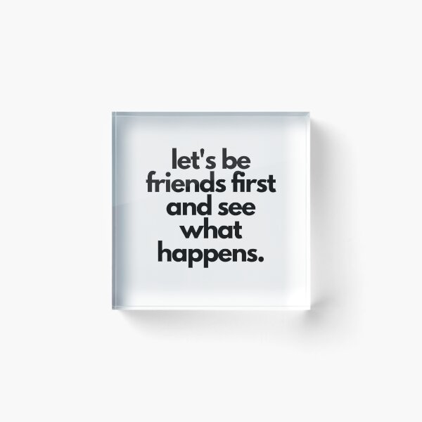 Item preview, Let's Be Friends White Lie Party Quote  designed and sold by luchik-and-co.