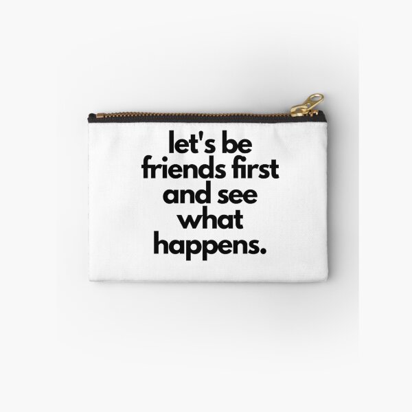 Item preview, Let's Be Friends White Lie Party Quote  designed and sold by luchik-and-co.