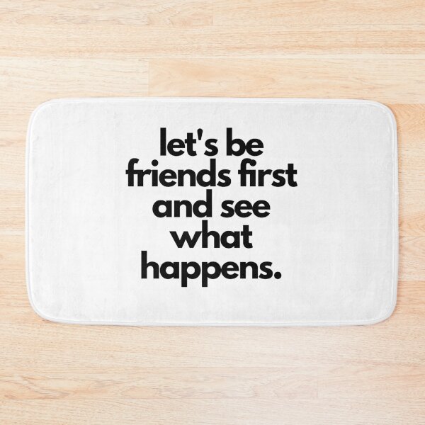 Item preview, Let's Be Friends White Lie Party Quote  designed and sold by luchik-and-co.