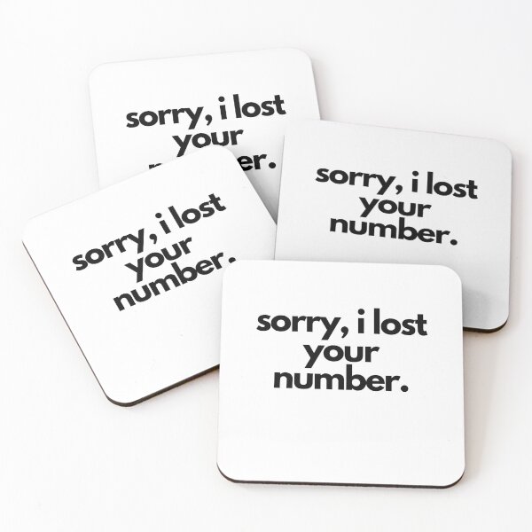 Item preview, Lost Your Phone Number White Lie Party Quote  designed and sold by luchik-and-co.