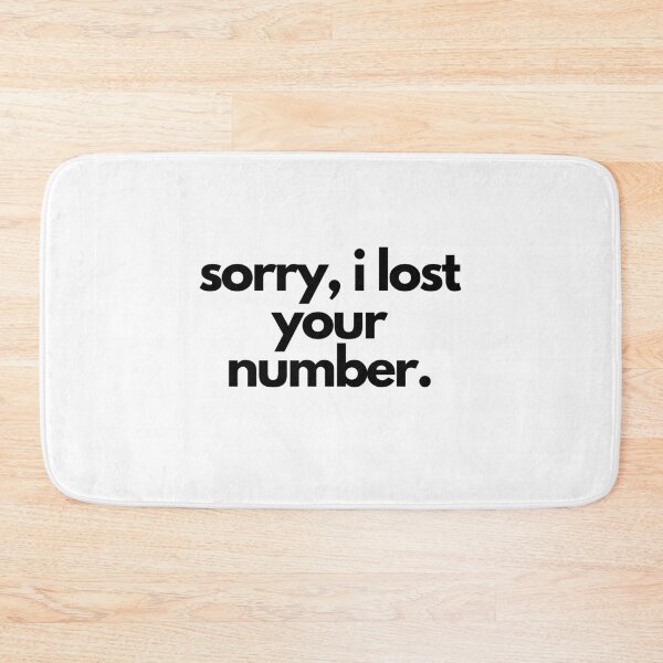 Item preview, Lost Your Phone Number White Lie Party Quote designed and sold by luchik-and-co.