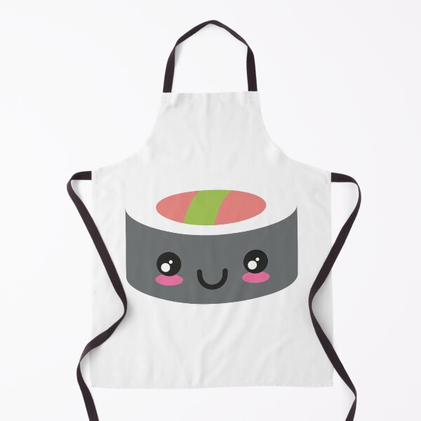 Item preview, kawaii sushi japanese nori rice fish funny cute food designed and sold by korakai.
