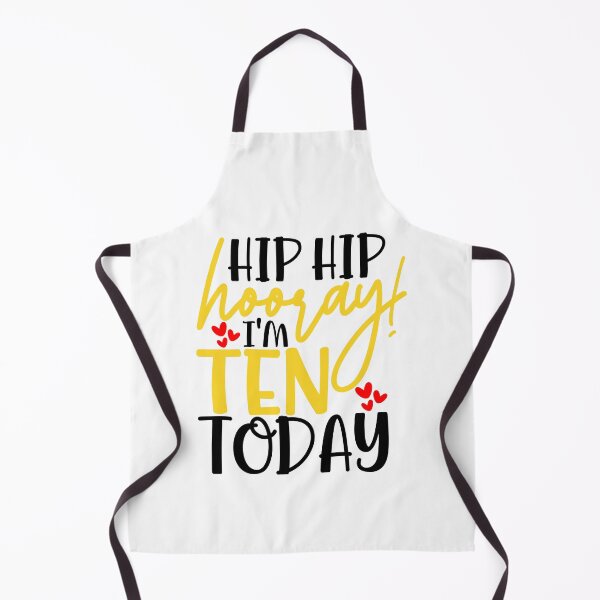 Item preview, Hip hip hooray I’m Ten today designed and sold by purpleblobart.