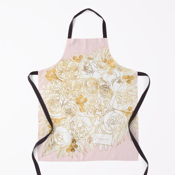 Item preview, Forever Rekha floral bouquet pink gold designed and sold by blursbyai.