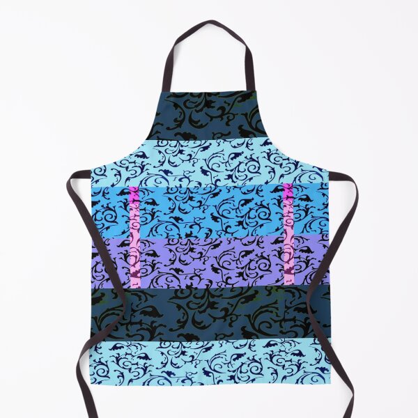 Item preview, ARABIATA 24 black blue patterns Morocco Essaouira flowers leaves design arabesques scrolls decor designed and sold by dragonemma.