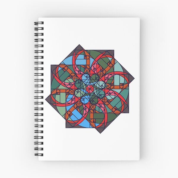 Item preview, “The Flower of fire” - Golden rule - geometric shape -pattern - colorful designed and sold by BDLVandFriends.