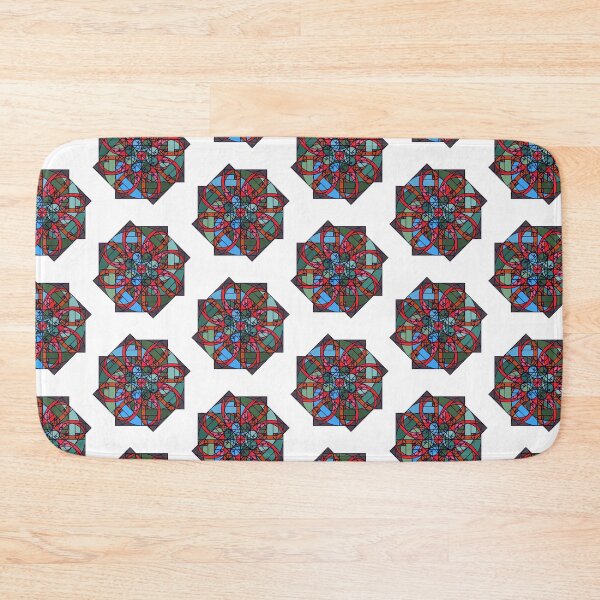 Item preview, “The Flower of fire” - Golden rule - geometric shape -pattern - colorful designed and sold by BDLVandFriends.