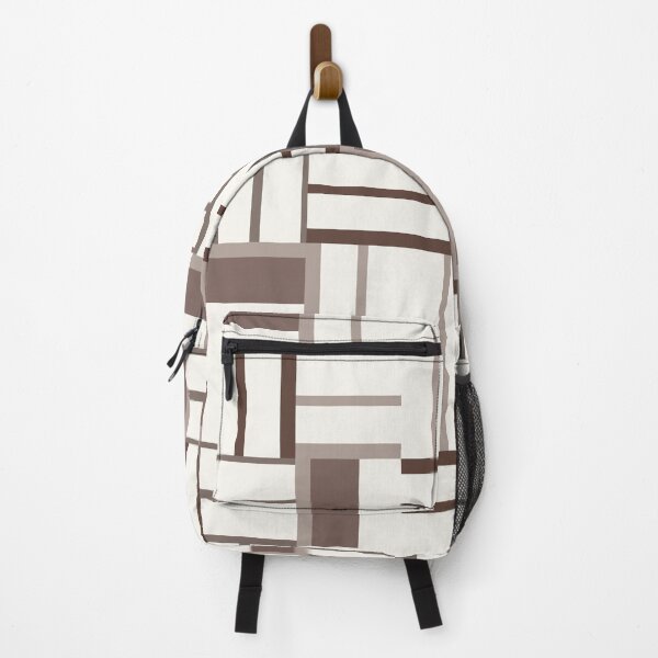 Item preview, Geometric Color Block Rectangles - Brown and Beige designed and sold by Cato99.