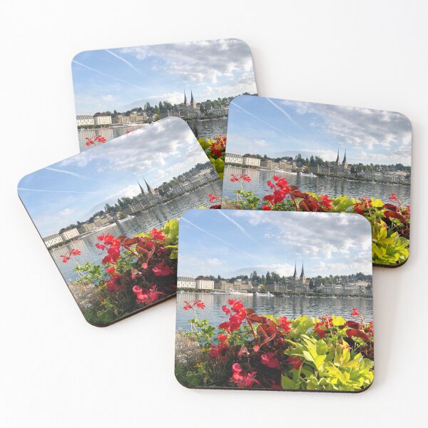 Item preview, Lake Lucerne and Flowers designed and sold by FrogAndFeather.