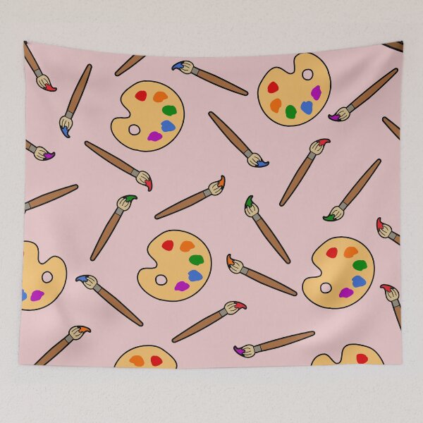 Item preview, Paintbrush and palette pattern designed and sold by Cathal O'Toole.