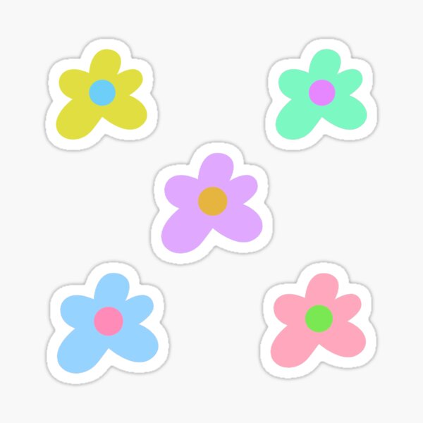 y2k indie flowers sticker for sale by farahshabanaa redbubble