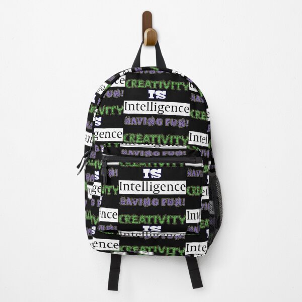 Item preview, inspirational Creativity is intelligence having fun quote designed and sold by AllLeftSides42.