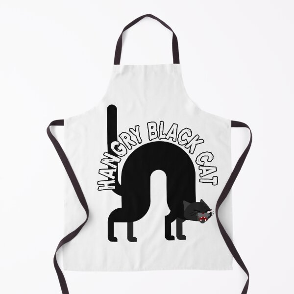 Item preview, Funny Hangry Black Cat designed and sold by dreamofdenim.