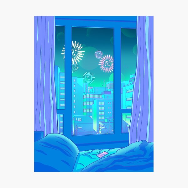 Item preview, Shinjuku Summer Night designed and sold by EloraPautrat.