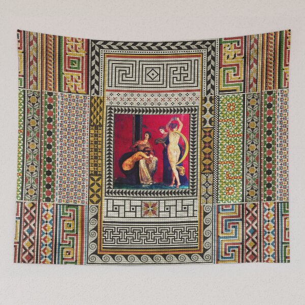 Item preview, POMPEII VILLA OF MYSTERIES ,DANCING MAENAD ,ANTIQUE ROMAN PAINTINGS AND MOSAICS PATCHWORK  designed and sold by BulganLumini.