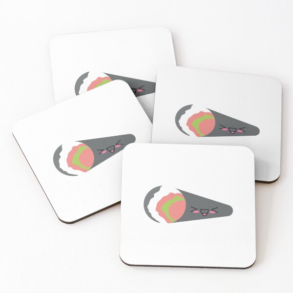 Item preview, kawaii sushi temaki funny food fish cute rice japanese designed and sold by korakai.