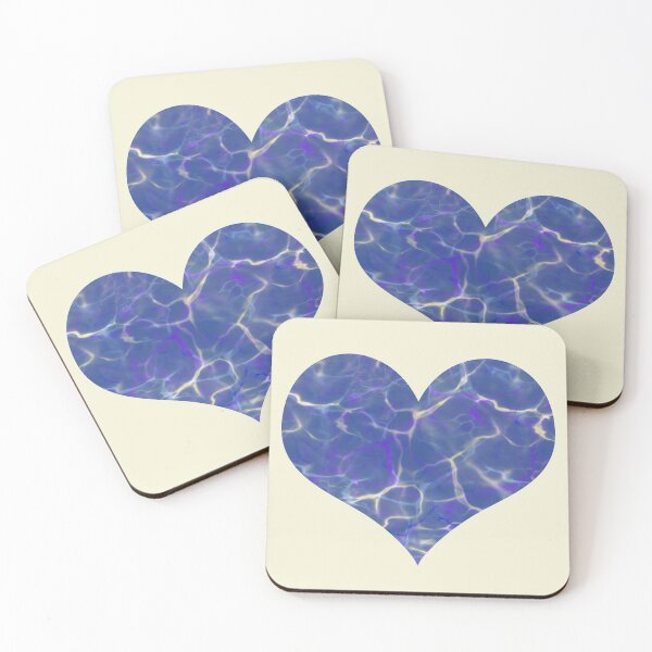 Item preview, Marble Pool Pattern Heart Shape designed and sold by AMSonArt.