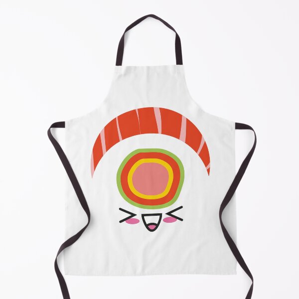 Item preview, kawaii sushi uramaki excited funny rice cute food japan fish designed and sold by korakai.