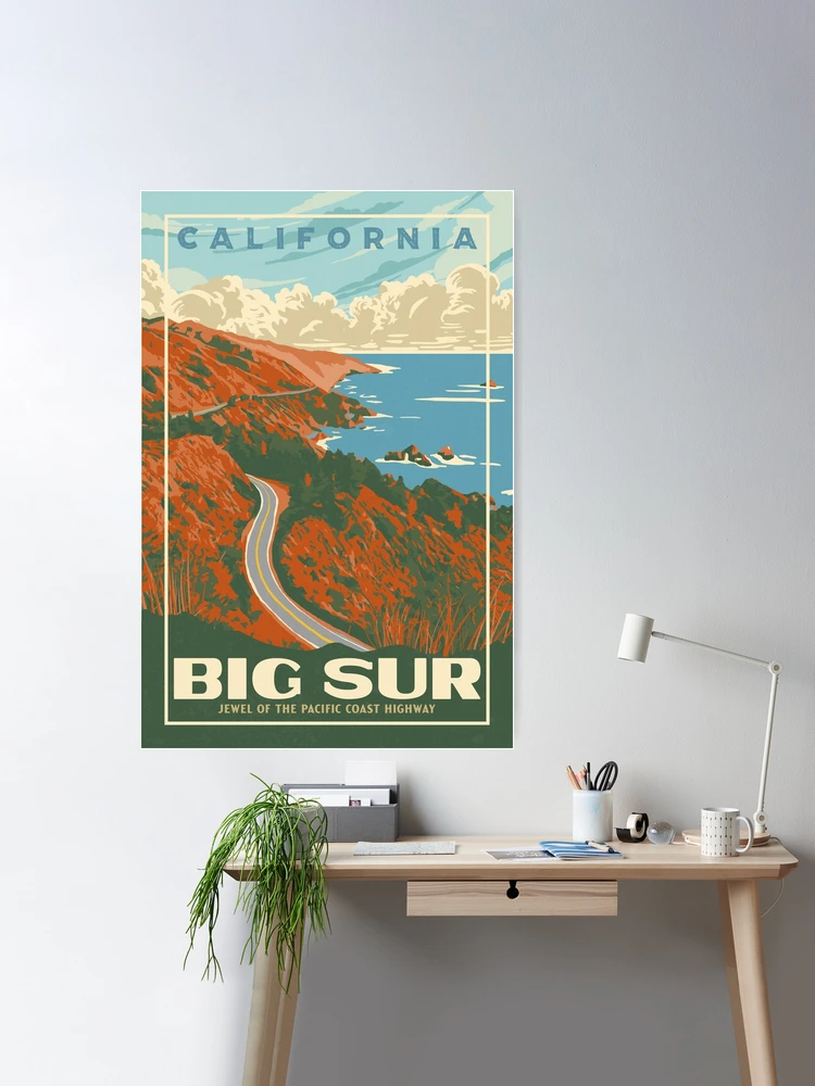 Big Sur Vintage Coast Sticker —