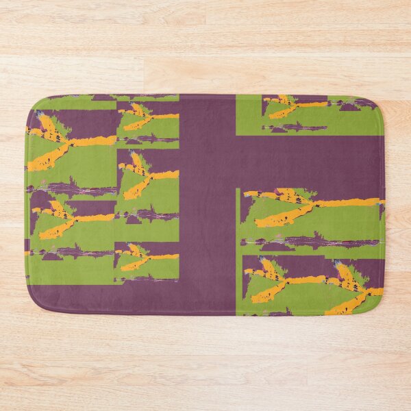 Item preview, Colorado Ranch, Barbed Wire fiber art in green plum orange designed and sold by djrunnels.