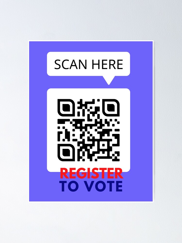 Alternate view of Register to Vote Poster