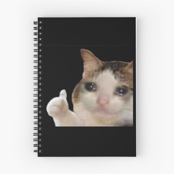 Item preview, Crying Cat Thumbs Up Meme designed and sold by cnon626.