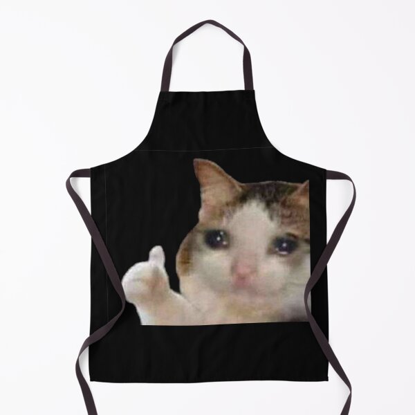 Item preview, Crying Cat Thumbs Up Meme designed and sold by cnon626.