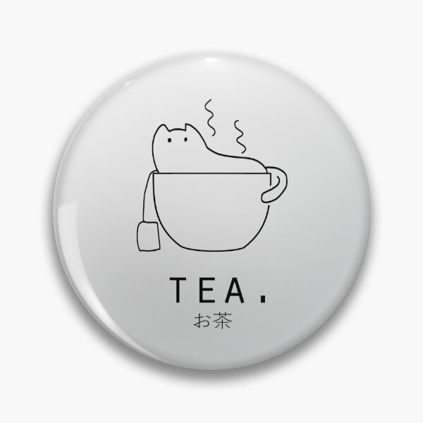 Item preview, Tea "Ocha" with Kawaii Cat Japanese Minimalist Simple Art designed and sold by Neroaida.