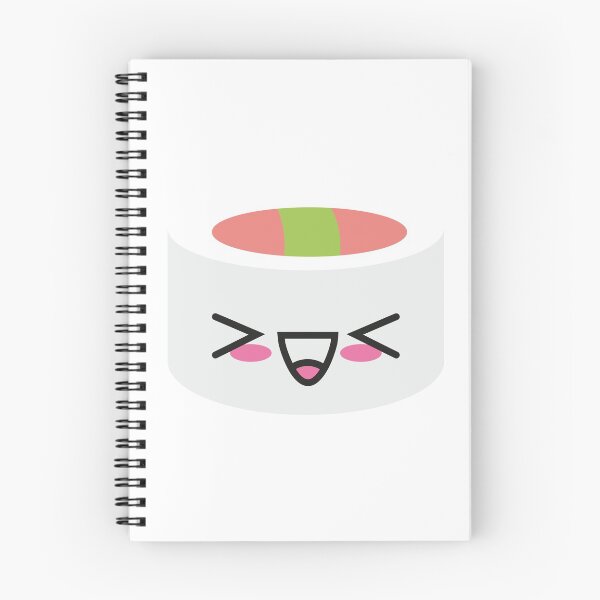 Item preview, kawaii sushi uramaki salmon wasabi food fish rice funny cute japan designed and sold by korakai.