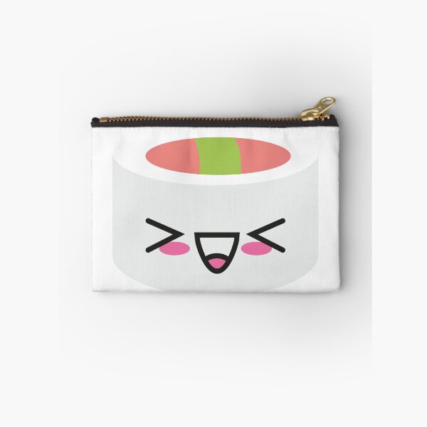Item preview, kawaii sushi uramaki salmon wasabi food fish rice funny cute japan designed and sold by korakai.