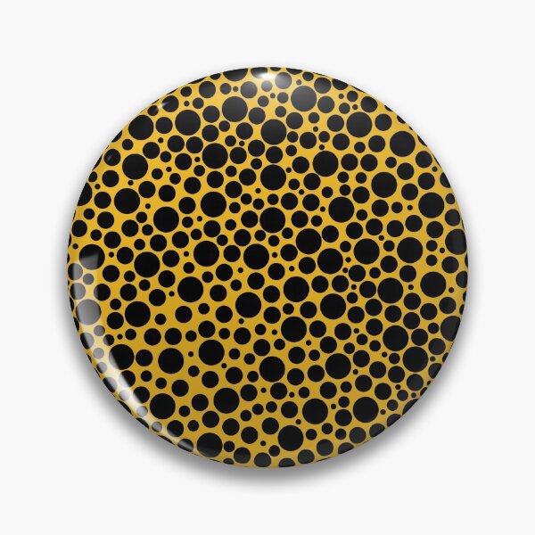 Item preview, Black polka dots on yellow background designed and sold by avion-en-papier.