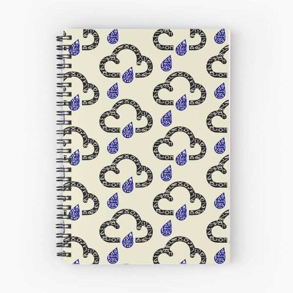 Item preview, Retro cloud and rain symbols  designed and sold by MorvernDesigns.
