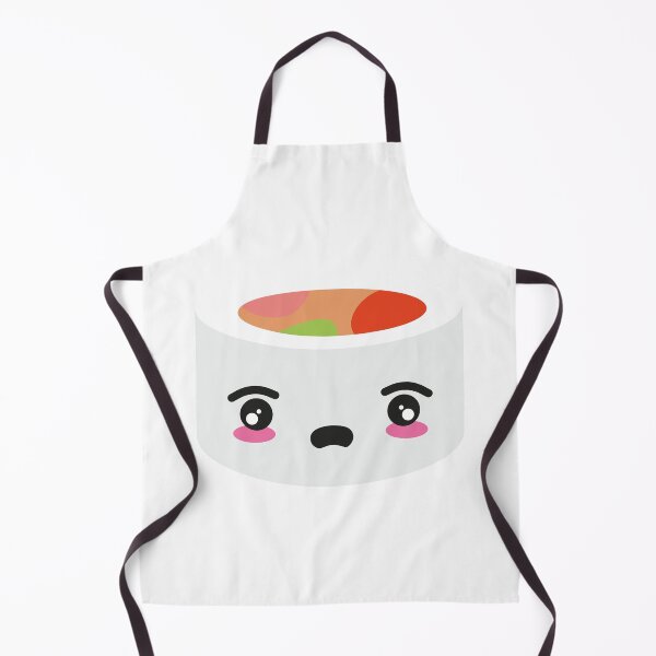 Item preview, kawaii sushi uramaki scared cute funny food rice japanese fish designed and sold by korakai.