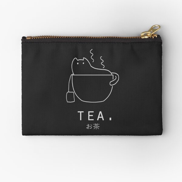 Item preview, Tea "Ocha" with Kawaii Cat Japanese Minimalist Simple Art (Black) designed and sold by Neroaida.
